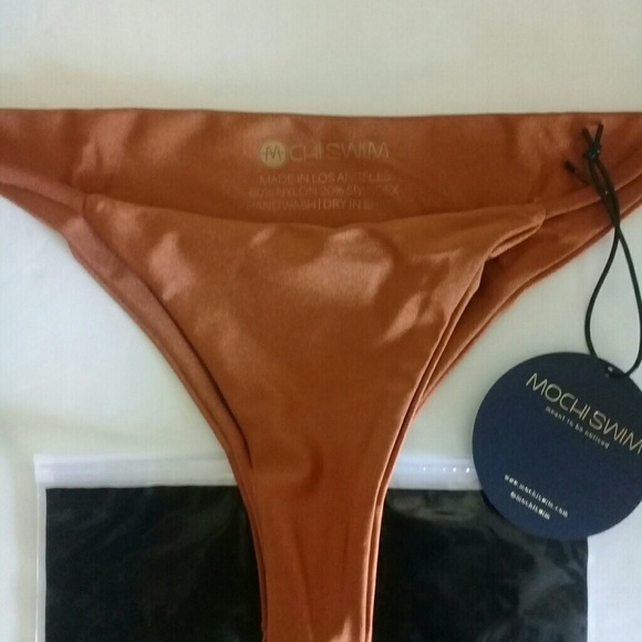 Mochi Swim Bikini Bottom Bronze Color Large Size. - Picture 4 of 6